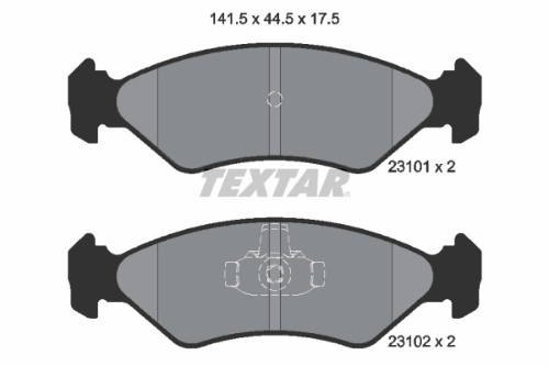 TEXTAR 2310101 Fren Sistemleri Fren Balatası - FORD FIESTA III (GFJ) uyumlu