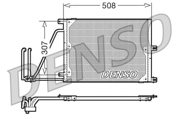 DENSO DCN20030 İklimlendirme Sistemi Klima Radyatörü - OPEL VECTRA B (J96) uyumlu