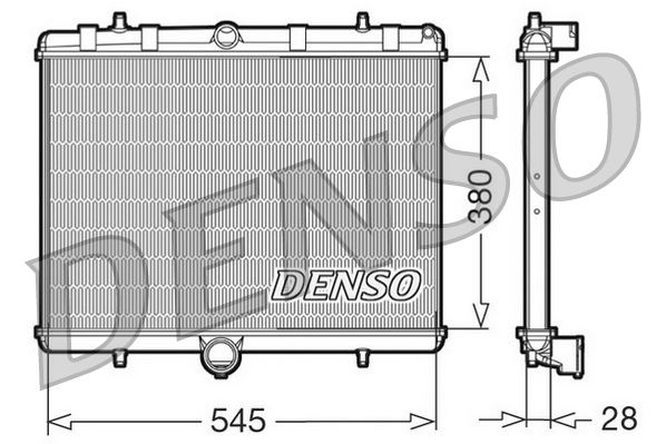 DENSO DRM07060 Soğutma Sistemi Su Soğutucu & Parçaları - FIAT SCUDO Panelvan/Van (270_, 272_) uyumlu