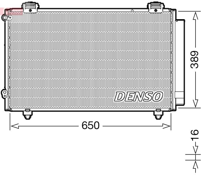 DENSO DCN50023 İklimlendirme Sistemi Klima Radyatörü - TOYOTA COROLLA (_E12_) uyumlu