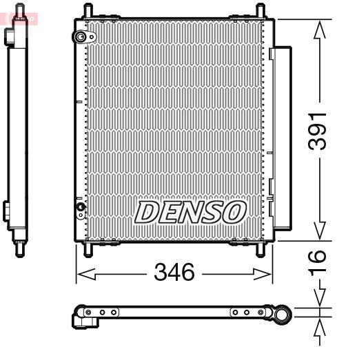 DENSO DCN07003 İklimlendirme Sistemi Klima Radyatörü - PEUGEOT ION uyumlu