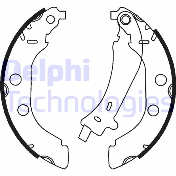 DELPHI LS1723 Fren Sistemleri Fren Pabucu - PEUGEOT 406 (8B) uyumlu