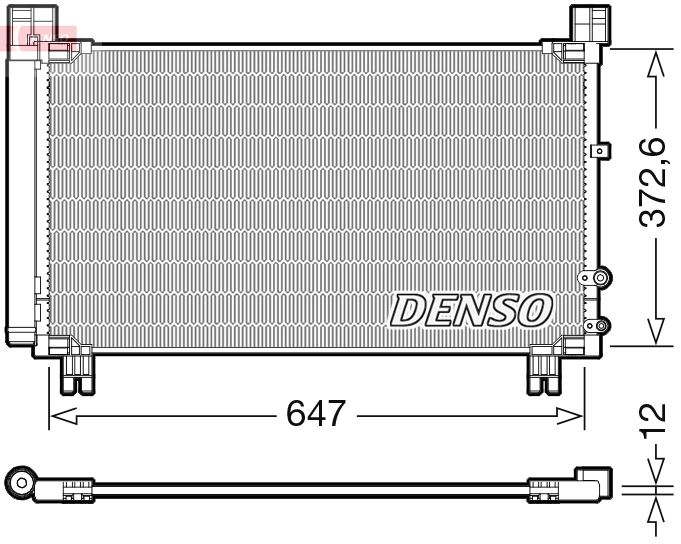 DENSO DCN50053 İklimlendirme Sistemi Klima Radyatörü - LEXUS IS III (_E3_) uyumlu