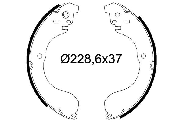 VALEO 564296 Fren Sistemleri Fren Pabucu - DODGE AVENGER uyumlu