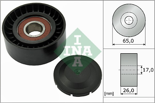Schaeffler INA 532 0557 10 Motor Yönlendirme & Kılavuz Makarası - PORSCHE CAYENNE (92A) uyumlu