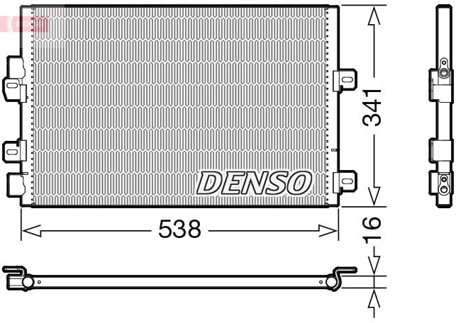 DENSO DCN23028 İklimlendirme Sistemi Klima Radyatörü - RENAULT KANGOO Express (FC0/1_) uyumlu