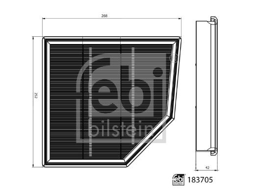 FEBI BILSTEIN 183705 Motor Hava Filtresi
