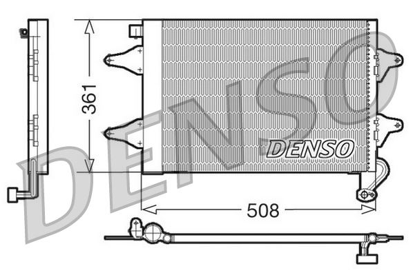 DENSO DCN27004 İklimlendirme Sistemi Klima Radyatörü - SEAT IBIZA II (6K1) uyumlu