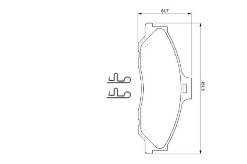 BOSCH 0 986 424 720 Fren Sistemleri Fren Balatası - FORD RANGER (ER, EQ, R_) uyumlu