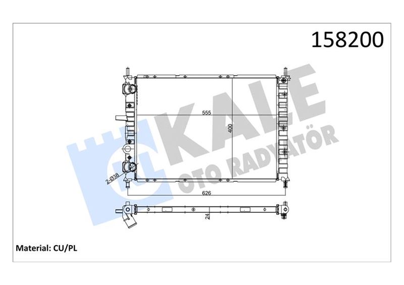 Su Radyatörü - KALE OTO RADYATÖR - 0129261PA