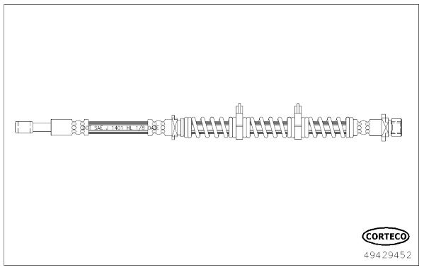 CORTECO 49429452 Fren Sistemleri Fren Hortumları - LAND ROVER FREELANDER I (L314) uyumlu