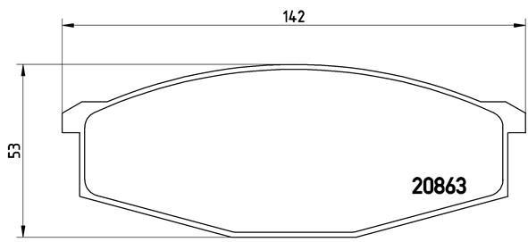 Fren Balatası - VALEO - 671198 Ürün Görseli