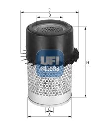UFI 27.456.00 Motor Hava Filtresi - INTERNATIONAL HARV. Maxxum uyumlu