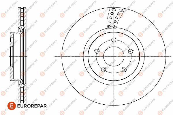 EUROREPAR 1642763580 Fren Sistemleri Fren Diski - VOLVO C70 II Cabrio (542) uyumlu