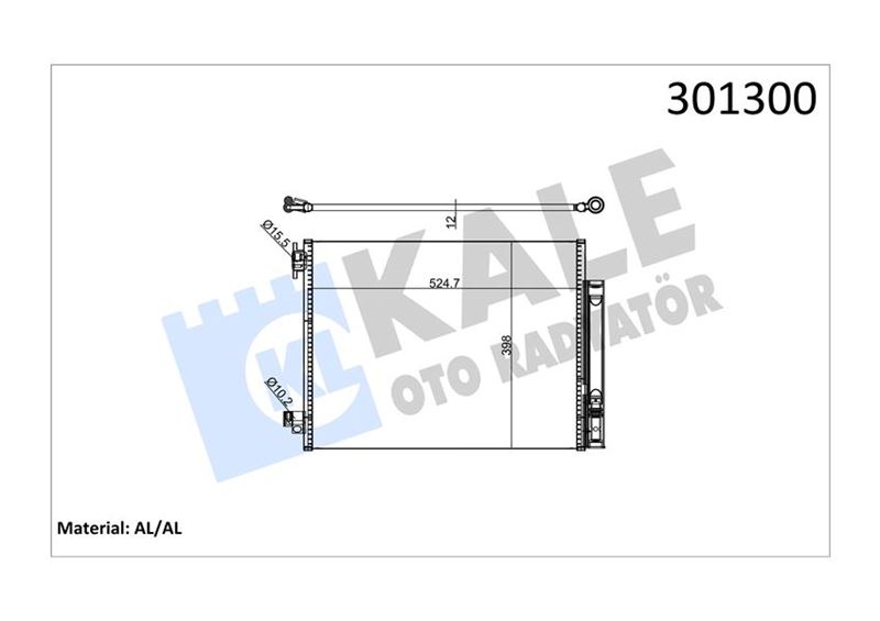 Klima Radyatörü - KALE OTO RADYATÖR - 050ABC080 Ürün Görseli