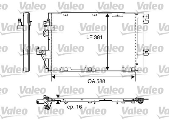 VALEO 818114 İklimlendirme Sistemi Klima Radyatörü - OPEL ZAFIRA B Kasa/büyük limuzin (A05) uyumlu
