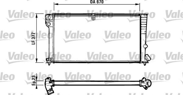 VALEO 731570 Soğutma Sistemi Su Soğutucu & Parçaları - CITROËN BERLINGO / BERLINGO FIRST Kasa/büyük limuzin (M_) uyumlu