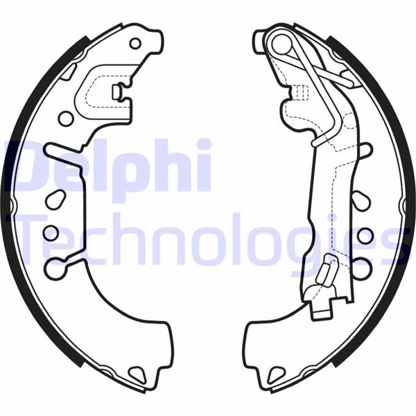 DELPHI LS2135 Fren Sistemleri Fren Pabucu - FIAT FIORINO Kasa/büyük limuzin (225_) uyumlu