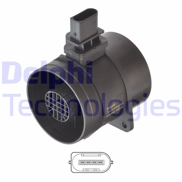 DELPHI AF10543-12B1 Motor Hava Kütle Ölçer (MAF Sensörü) - JEEP GRAND CHEROKEE III (WH, WK) uyumlu