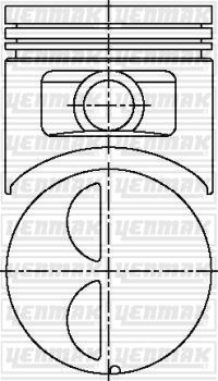YENMAK 31-03806-000 Motor Piston Seti - OPEL KADETT C Coupe uyumlu