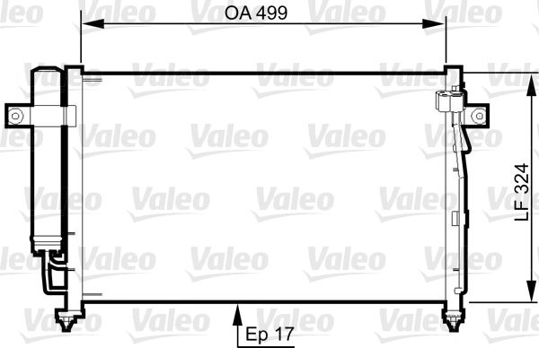 VALEO 814341 İklimlendirme Sistemi Klima Radyatörü - HYUNDAI GETZ (TB) uyumlu