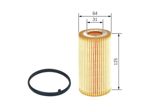 BOSCH F 026 407 097 Motor Yağ Filtresi - VOLVO V60 I (155) uyumlu