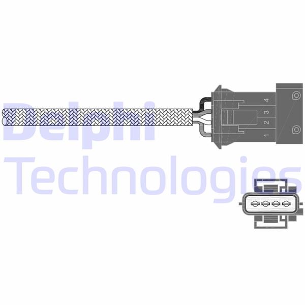 DELPHI ES20341-12B1 Emme & Egzoz Sistemi Egzoz Sensörleri - VOLVO S70 (874) uyumlu