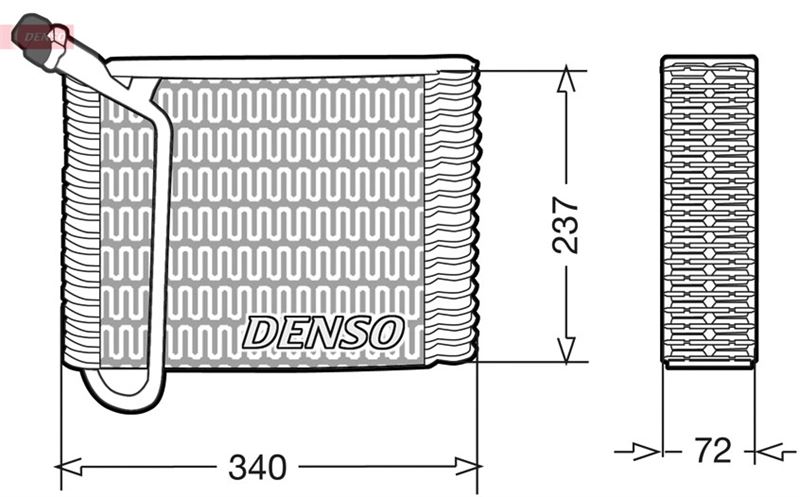 DENSO DEV33004 İklimlendirme Sistemi Evaporatör - VOLVO 740 (744) uyumlu