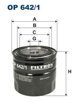 FILTRON OP 642/1 Motor Yağ Filtresi - BRANSON Serie-20 uyumlu