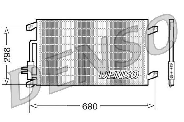 DENSO DCN13016 İklimlendirme Sistemi Klima Radyatörü - LANCIA LYBRA (839_) uyumlu