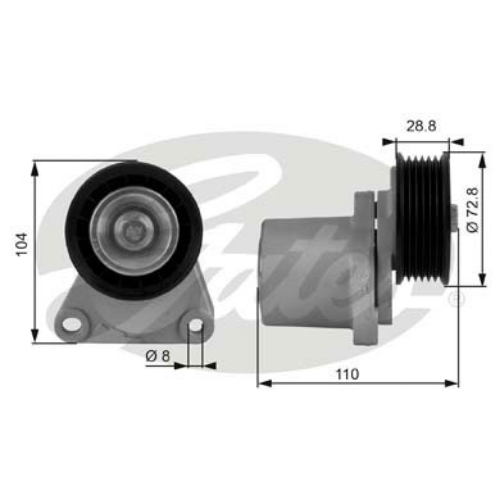 GATES T38204 Motor Kayış Gergisi - FORD MONDEO IV Turnier (BA7) uyumlu