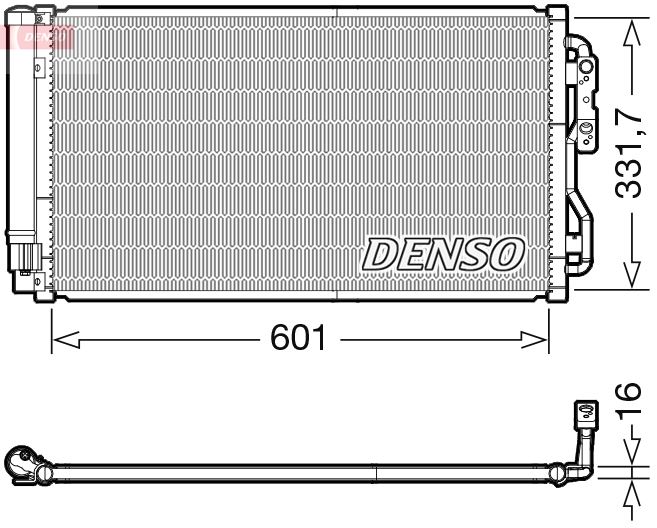 DENSO DCN05033 İklimlendirme Sistemi Klima Radyatörü - BMW 1 (F20) uyumlu