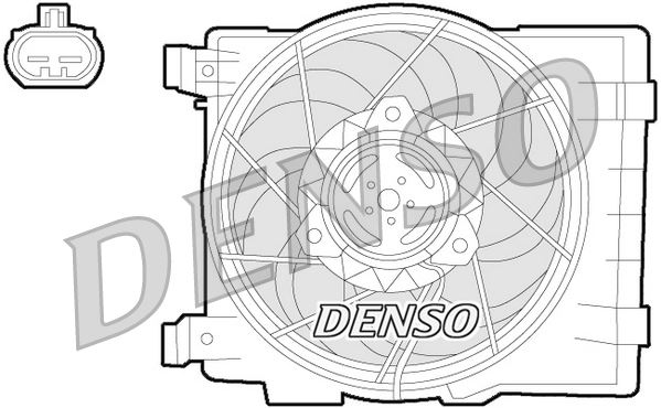DENSO DER20015 Soğutma Sistemi Fan - OPEL CORSA C (X01) uyumlu