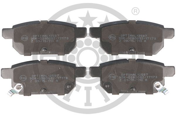 OPTIMAL BP-12587 Fren Sistemleri Fren Balatası - SUZUKI SWIFT IV (FZ, NZ) uyumlu