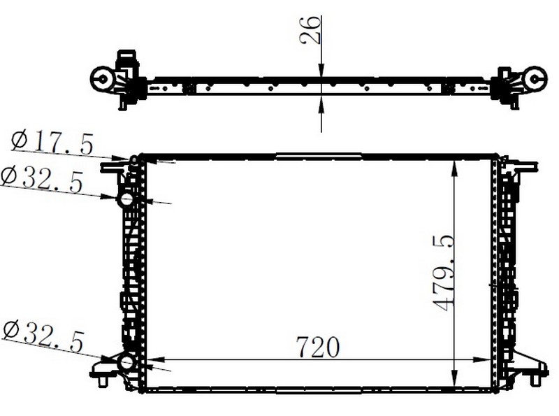 Su Radyatörü - BAU070026 Ürün Görseli