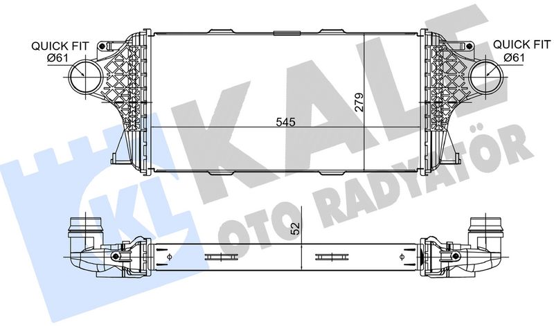 KALE OTO RADYATÖR 375920 Motor Turbo Radyatörü - MERCEDES-BENZ M-SERISI (W166) uyumlu