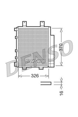 DENSO DCN35003 İklimlendirme Sistemi Klima Radyatörü - DAIHATSU CUORE VI (L251, L250_, L260_) uyumlu