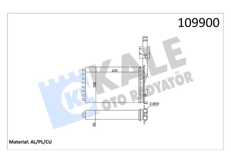 Kalorifer Radyatörü - KALE OTO RADYATÖR - 0584862AL
