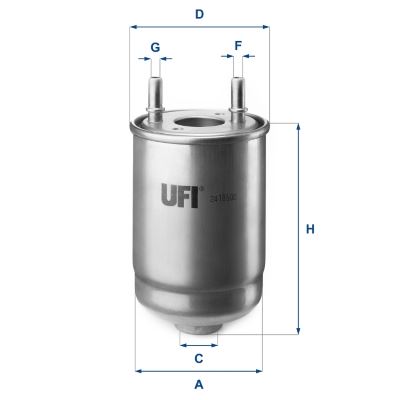 UFI 24.186.00 Yakıt Sistemi Yakıt Filtresi - RENAULT SCÉNIC III (JZ0/1_) uyumlu