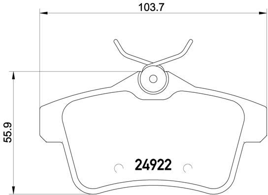 BREMBO P 61 114 Fren Sistemleri Fren Balatası - CITROËN C4 II (NC_) uyumlu