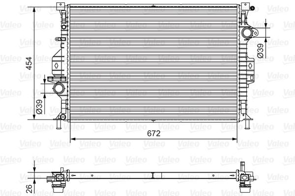VALEO 701536 Soğutma Sistemi Su Soğutucu & Parçaları - FORD GRAND C-MAX (DXA/CB7, DXA/CEU) uyumlu