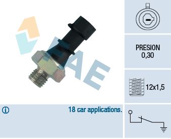 FAE 12440 Motor Motor Elektrik Donanımı - FIAT PANDA (141_) uyumlu