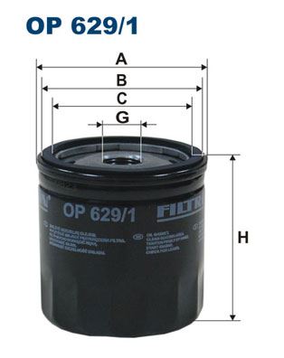 FILTRON OP 629/1 Motor Yağ Filtresi - FORD C-MAX II (DXA/CB7, DXA/CEU) uyumlu