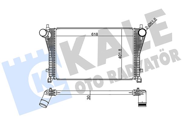 KALE OTO RADYATÖR 352405 Motor Turbo Radyatörü - SEAT LEON ST (5F8) uyumlu