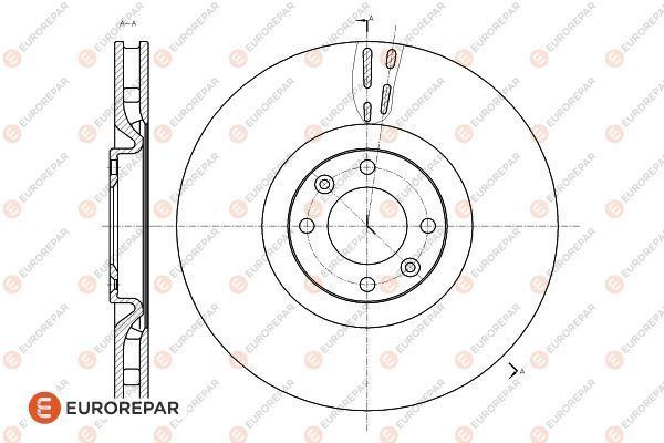 EUROREPAR 1618864780 Fren Sistemleri Fren Diski - CITROËN DS4 (NX_) uyumlu