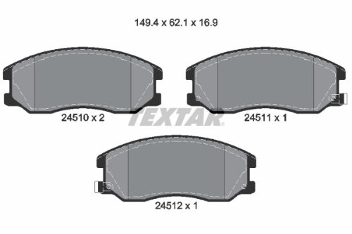 TEXTAR 2451001 Fren Sistemleri Fren Balatası - OPEL ANTARA A (L07) uyumlu