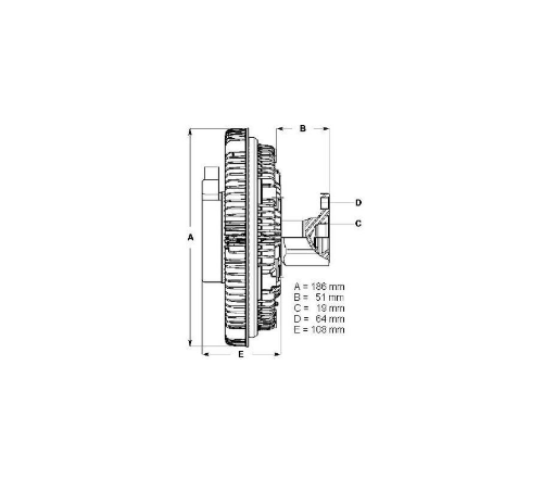 BorgWarner (BERU) LK031 Soğutma Sistemi Fan - MAN TGM I uyumlu