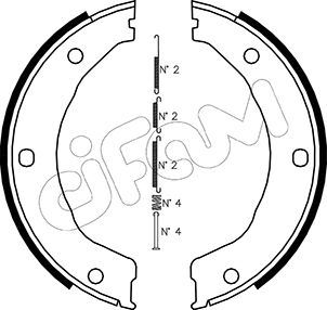 CIFAM 153-145K Fren Sistemleri El Fren Kolu - FORD ESCORT IV (GAF, AWF, ABFT) uyumlu