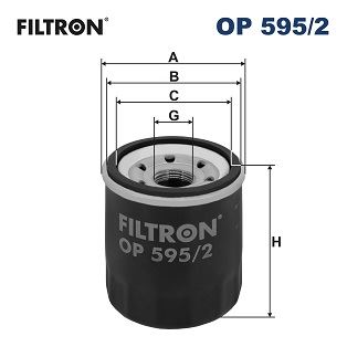 FILTRON OP 595/2 Motor Yağ Filtresi - KIA PICANTO II (TA) uyumlu