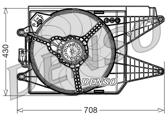 DENSO DER09049 Soğutma Sistemi Fan - ABARTH 500 / 595 / 695 uyumlu
